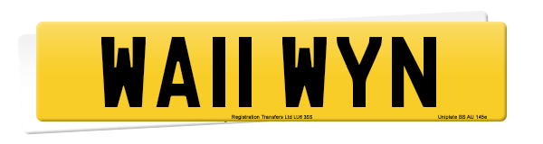 Registration number WA11 WYN